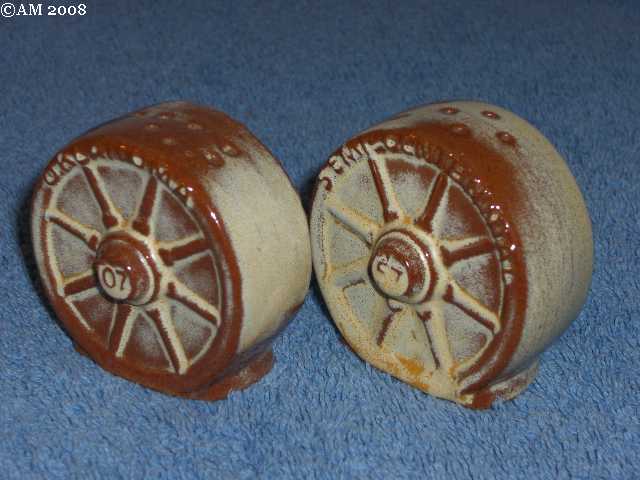 1957 Celebration Wagonwheels glazed desert gold